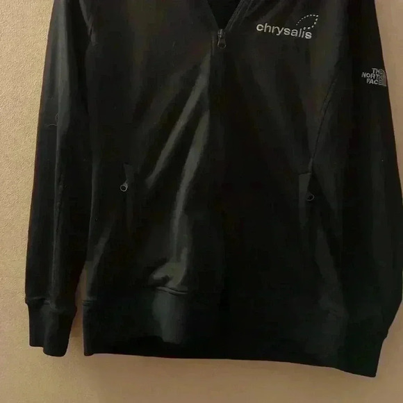 The North Face heavy zip up sweatshirt, black, large - Picture 2 of 8